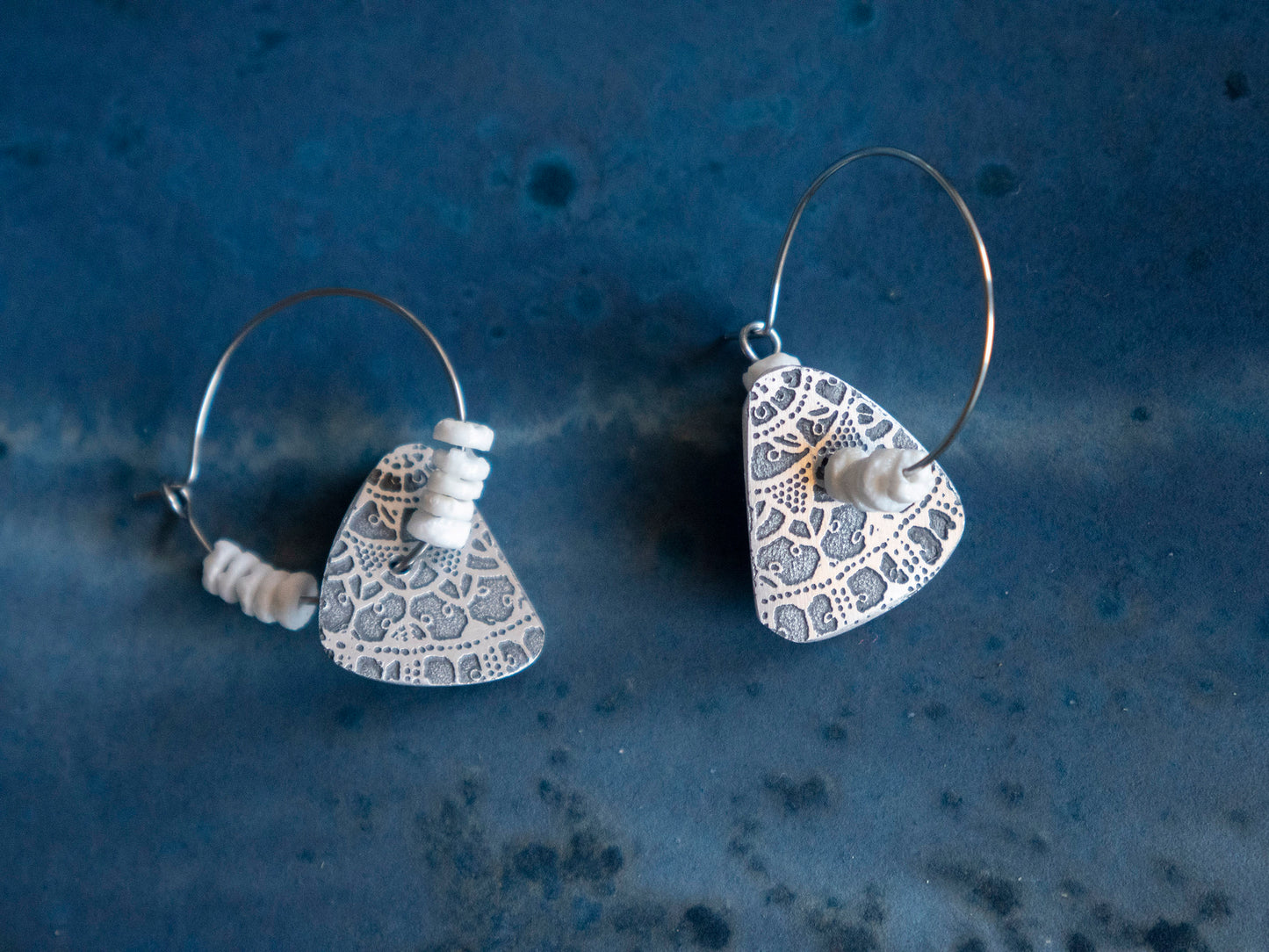 Muschelring-Ohrringe