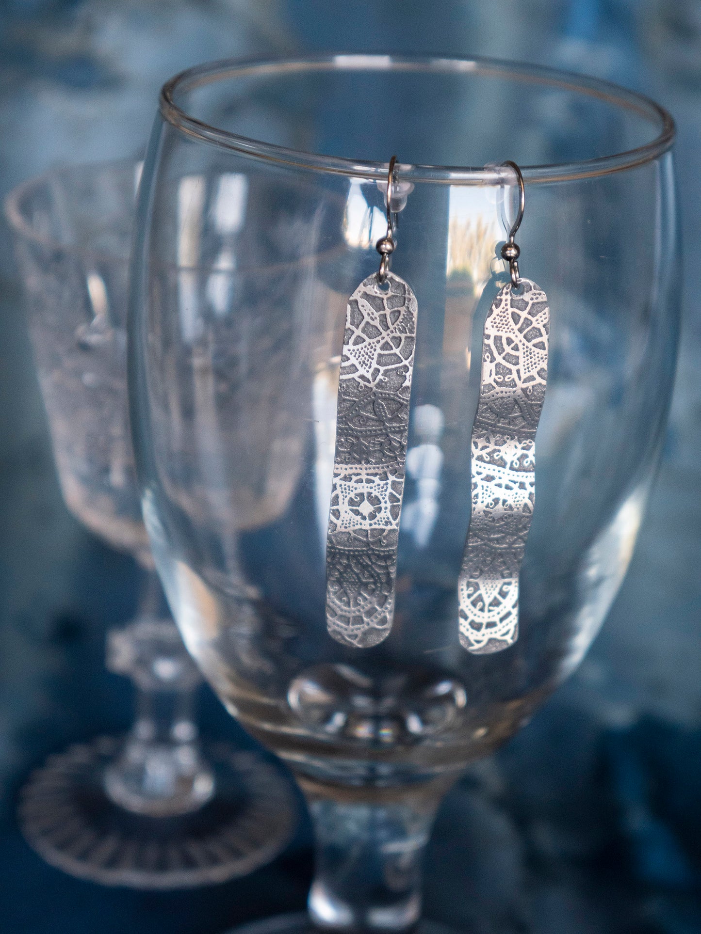 Earrings Twister Lace