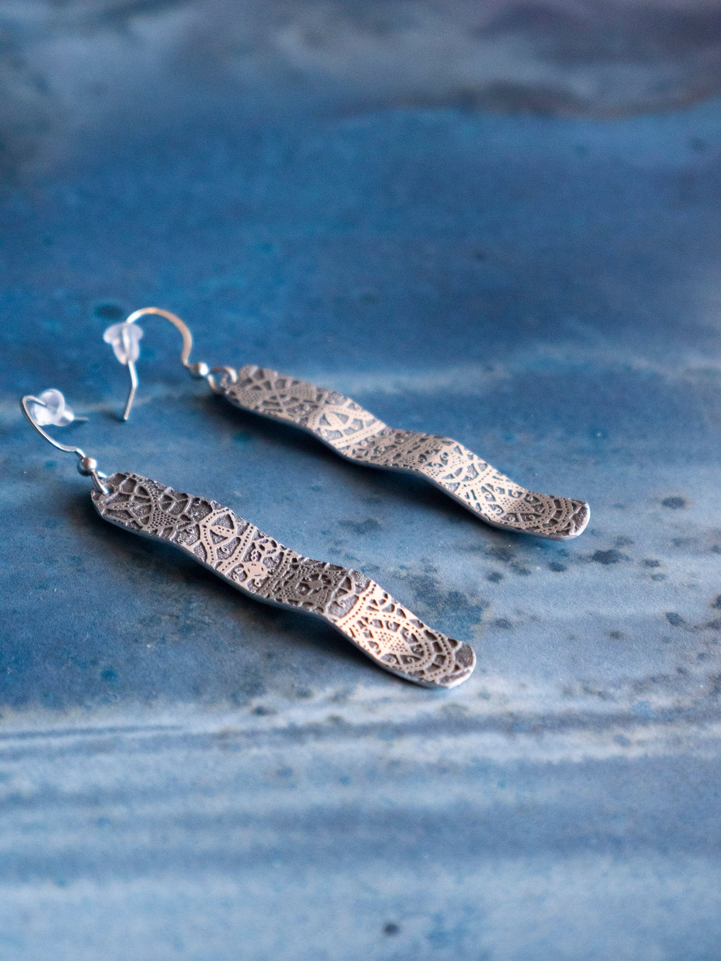 Earrings Twister Lace