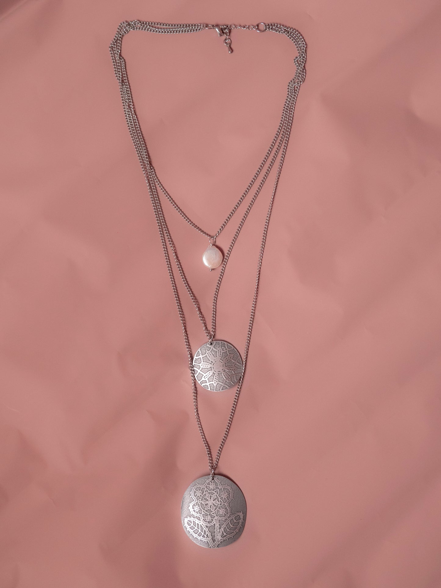 Heart Of The Lace Flower Necklace