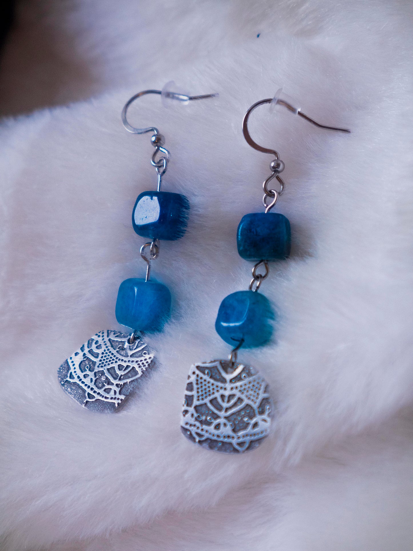 Sea Cube Earrings
