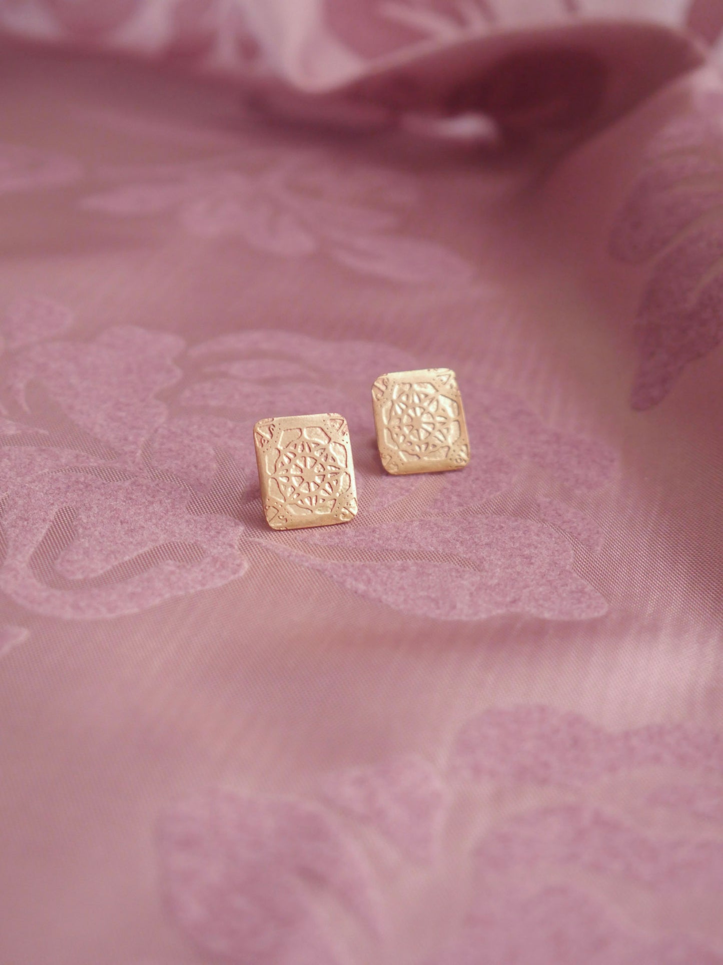 Square Lace Earrings